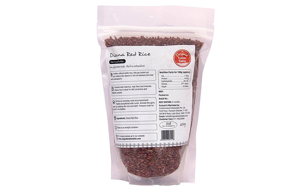 Original Indian Table Diana Red Rice (Karnataka)   Pack  400 grams